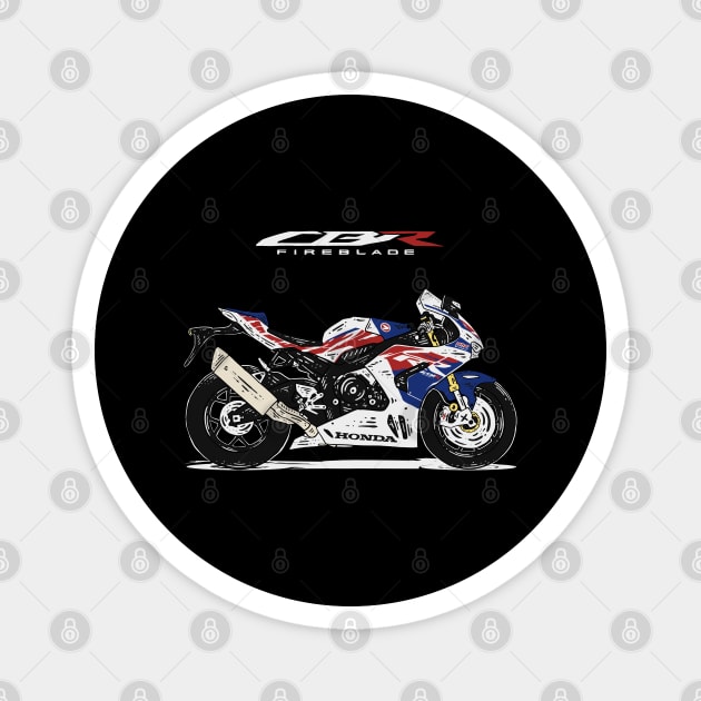 CBR1000RR-R Fireblade SP - Dark edition Magnet by Hilmay